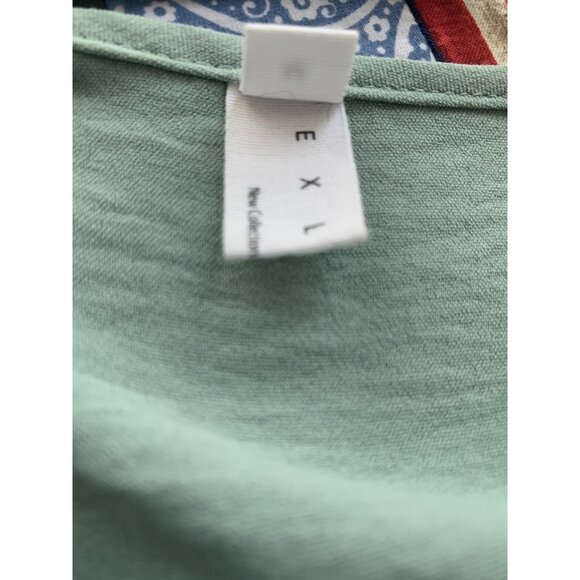 Exlura Mint Maxi Sleeveless Flowing Beachy Party Festival Dress M - Picture 6 of 7